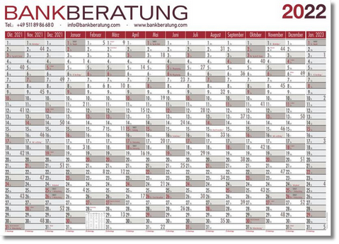 Plakatkalender 2023 mit 16 Monaten